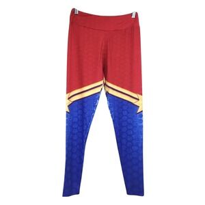 Charlie's Project Leggings Red Blue Yellow Superhero OS 4-14